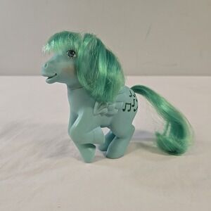 Vintage My Little Pony Medley MLP G1 1983 Glitter Music Notes Pegasus Green